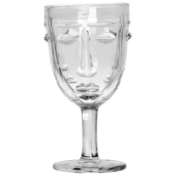 Fabrique de Styles Verres À Vin>Verre a pied visage - d8xh16.5cm Transparent