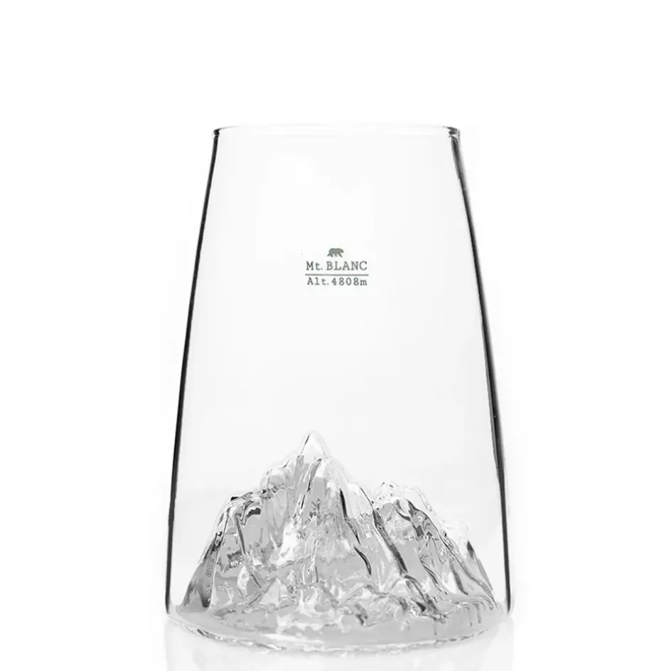 Fabrique de Styles Verres À Eau Et Gobelets>Verre design Mont Blanc - Topographic