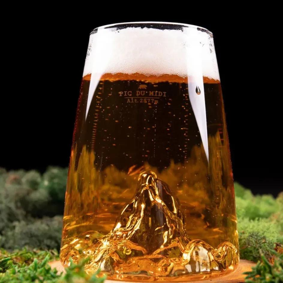 Fabrique de Styles Verres À Eau Et Gobelets>Verre design Pic Du Midi - Topographic