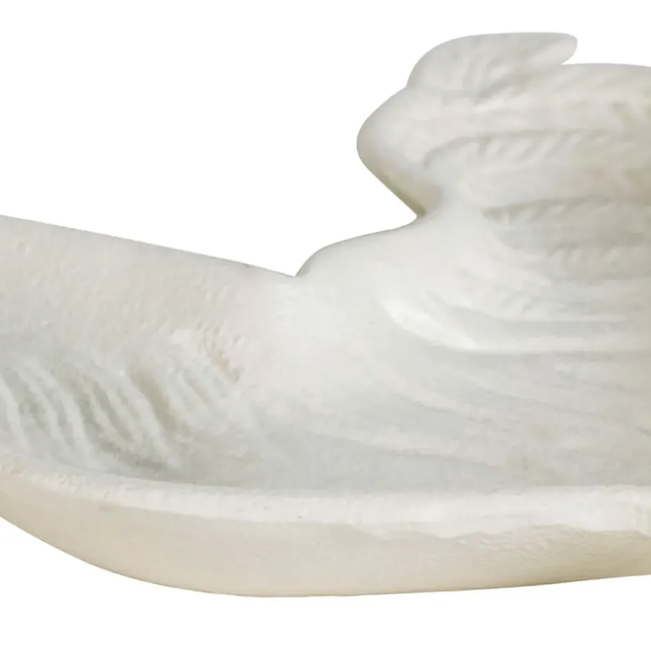 Fabrique de Styles Petits Objets Déco>Vide poche coq en fonte - Basse-Cour Blanc cassé