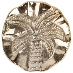 Fabrique de Styles Petits Objets Déco>Vide poche palmier 10x10cm - Tropic Étoile Doré